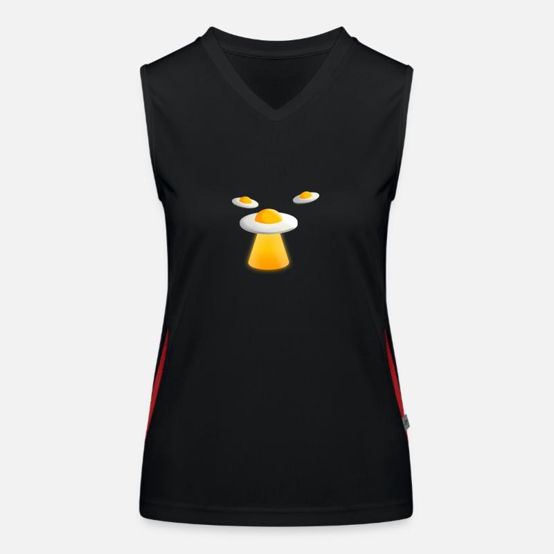 Unidentified fried egg Women's Functional Contrast Tank Top