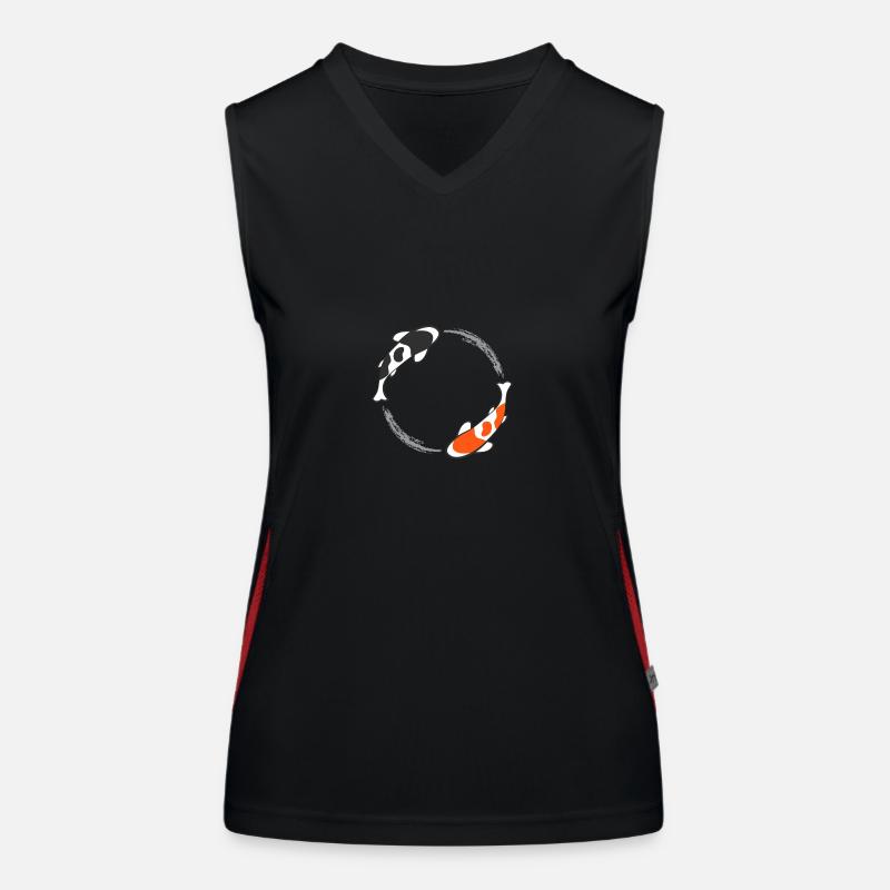 Poisson Koi Débardeur respirant contrasté Femme