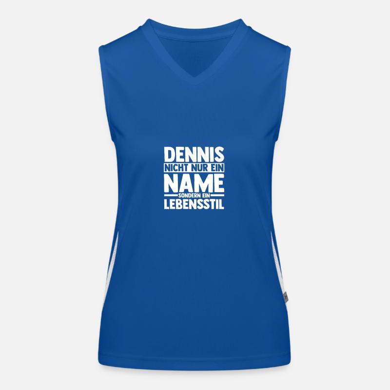 Prénom Dennis Débardeur respirant contrasté Femme