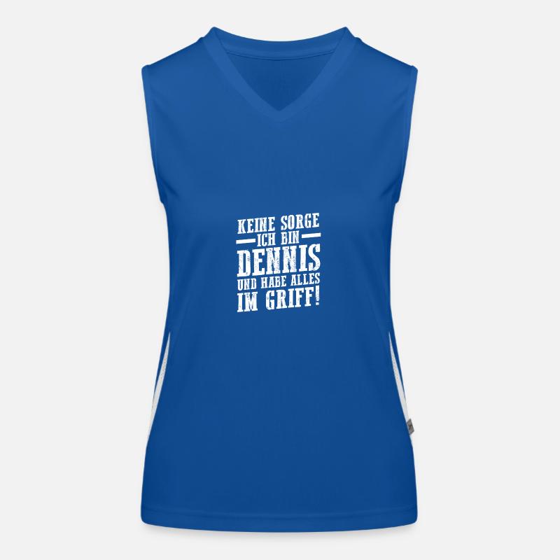 First name Dennis Women's Functional Contrast Tank Top