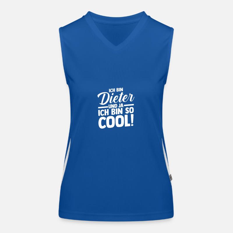First name Dieter Women's Functional Contrast Tank Top