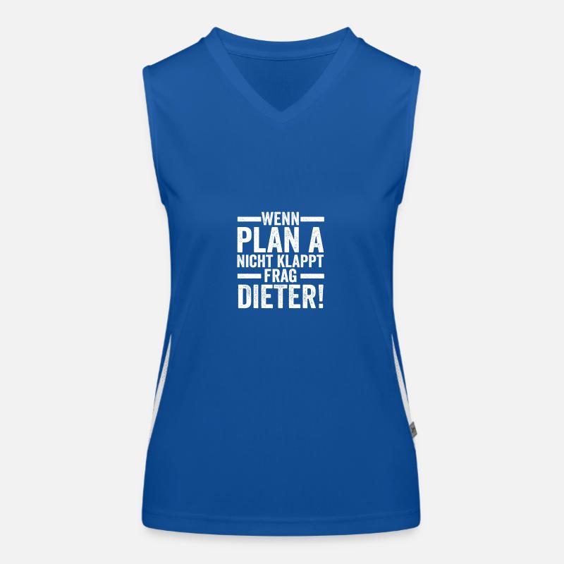 First name Dieter Women's Functional Contrast Tank Top