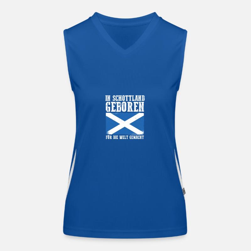 Scots Scottish Scotland Women's Functional Contrast Tank Top