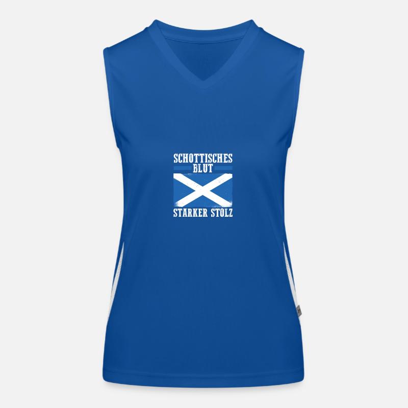 Schotten Schottisch Schottland Funktionelles Kontrast-Tank Top für Frauen