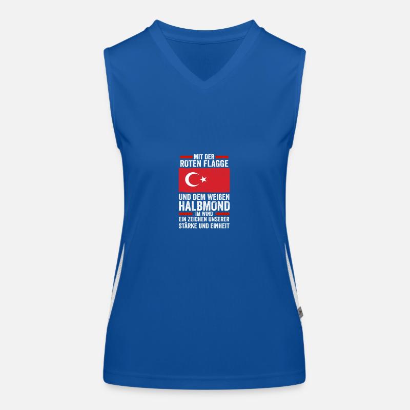 Turks Turkish Turkey Women's Functional Contrast Tank Top