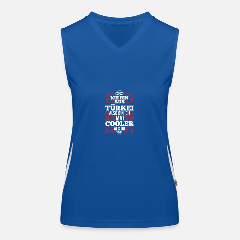 Turks Turkish Turkey Women's Functional Contrast Tank Top