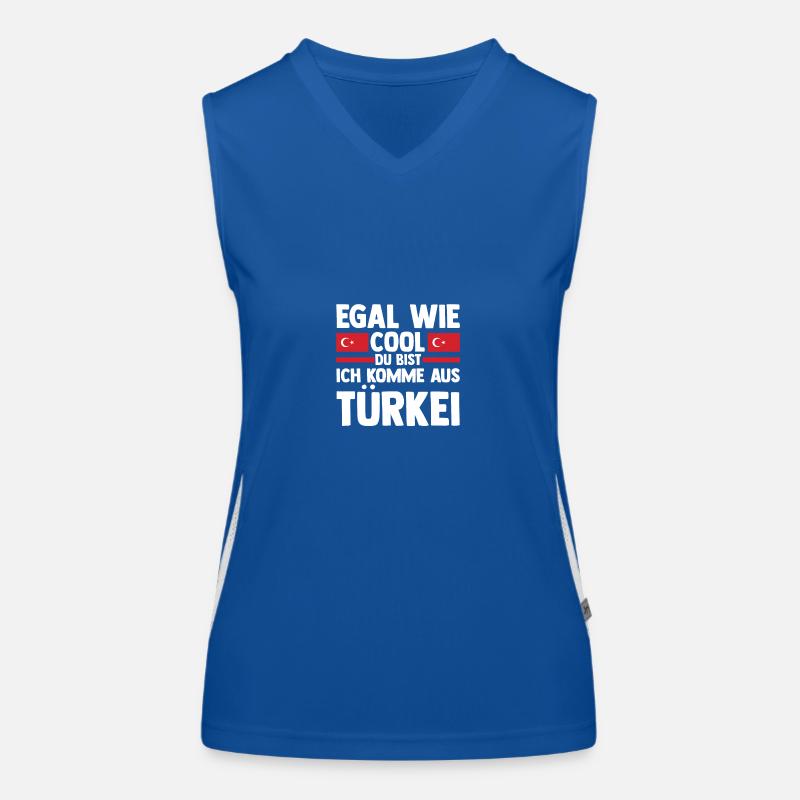 Turks Turkish Turkey Women's Functional Contrast Tank Top