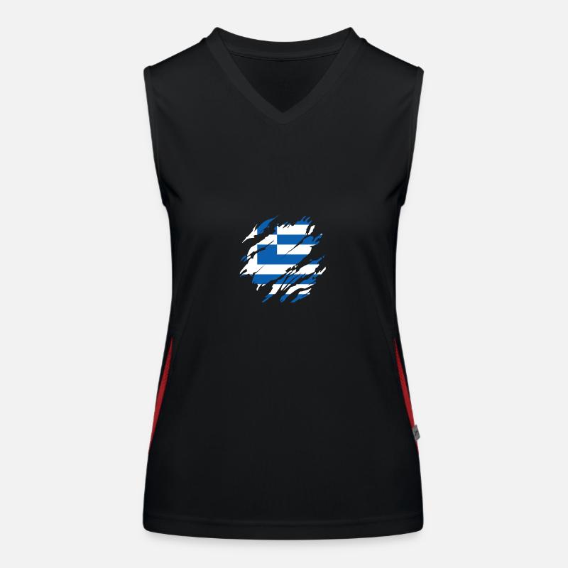 Greeks Greece Women's Functional Contrast Tank Top