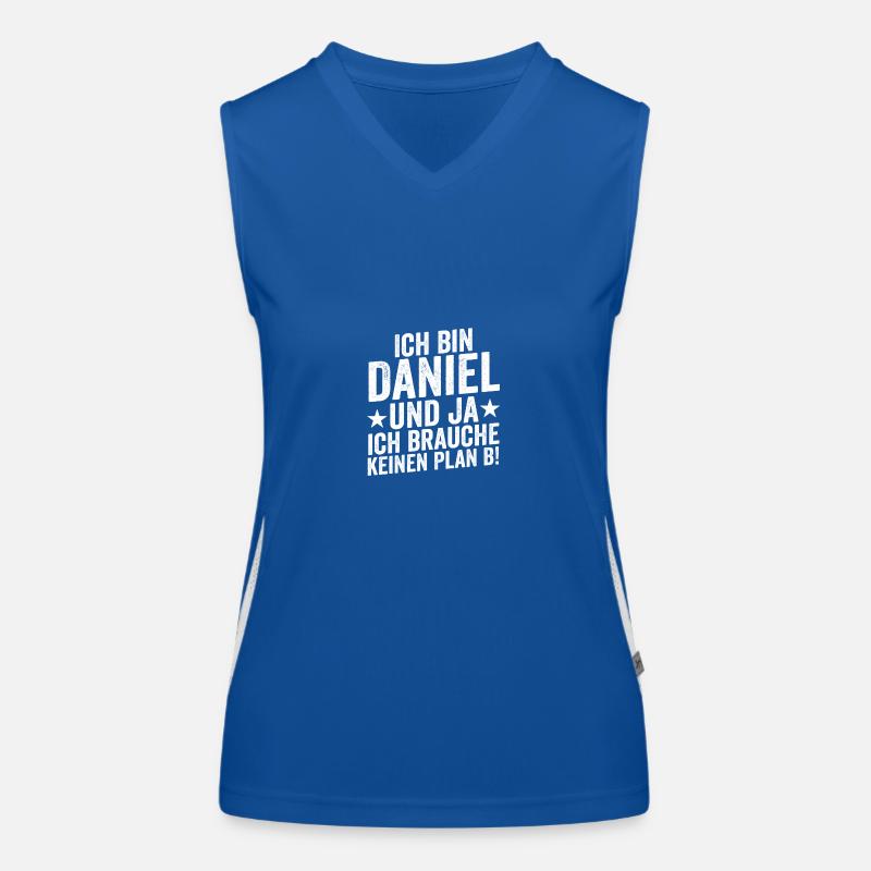 First name Daniel Women's Functional Contrast Tank Top
