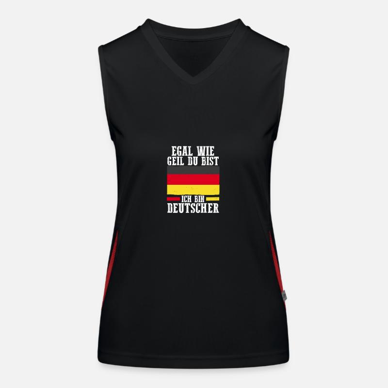 German German Germany Women's Functional Contrast Tank Top