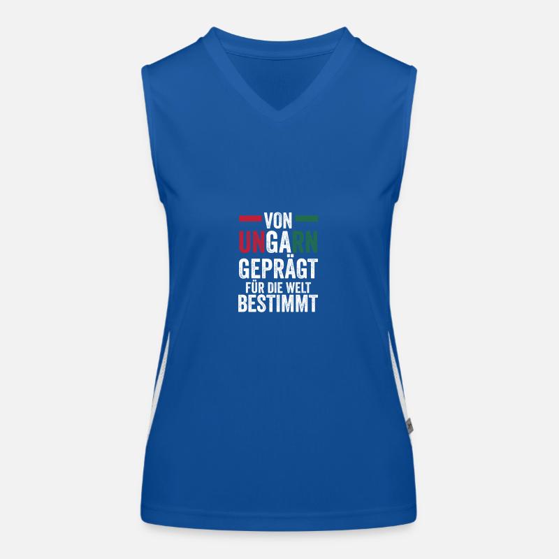 Ungar Ungarisch Ungarn Funktionelles Kontrast-Tank Top für Frauen