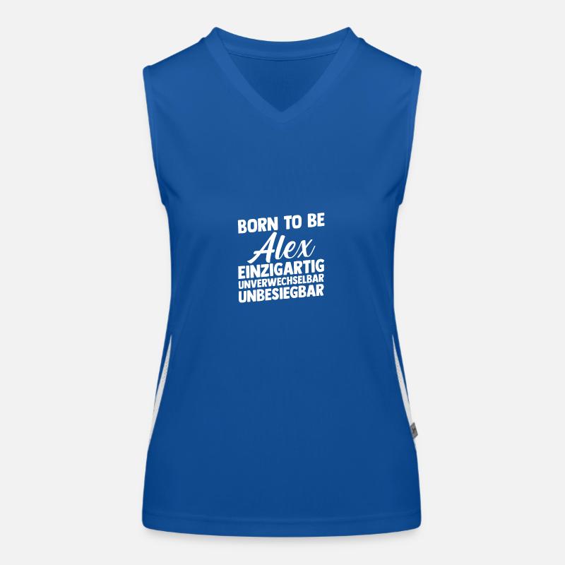 Alexander Alexandra Alexa Alex Funktionelles Kontrast-Tank Top für Frauen