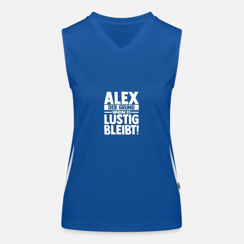 Alexander Alexandra Alexa Alex Funktionelles Kontrast-Tank Top für Frauen