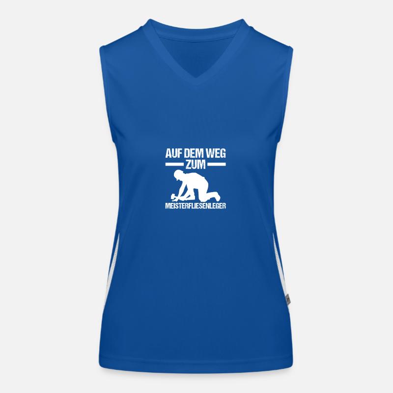 Tile Laying Training Apprentice Auzbi Tile Laying Women's Functional Contrast Tank Top