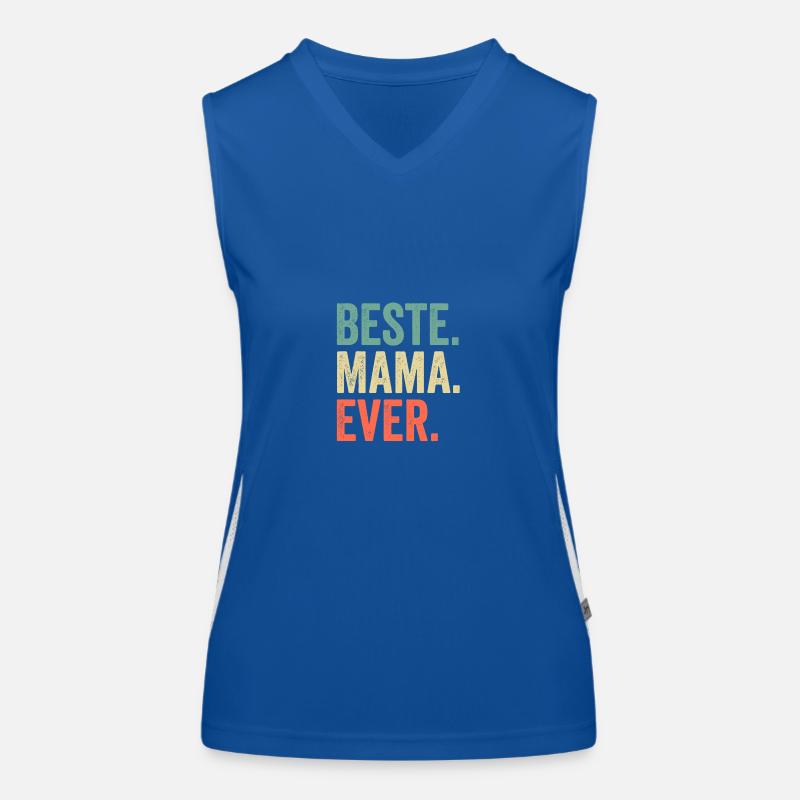 Beste Mama Ever Funktionelles Kontrast-Tank Top für Frauen