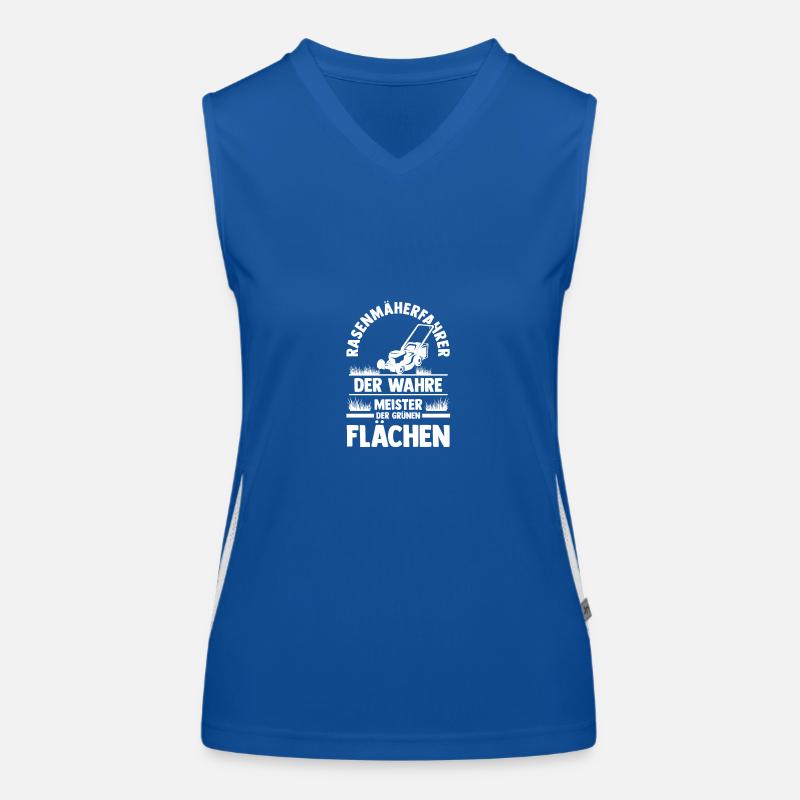 Gärtner Rasenmäher Bauer Garten Funktionelles Kontrast-Tank Top für Frauen