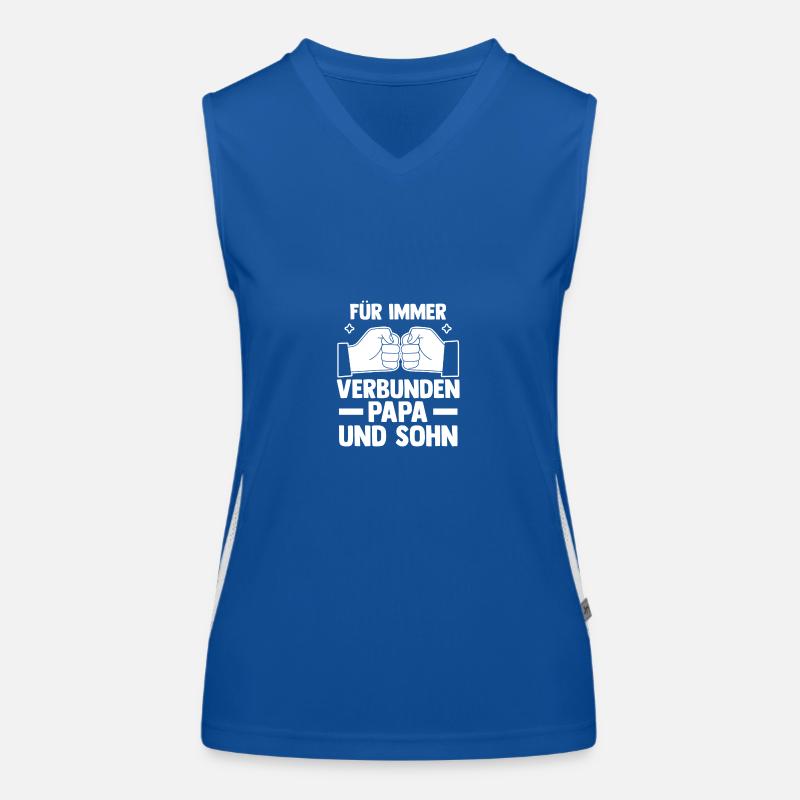 Dad and son Women's Functional Contrast Tank Top