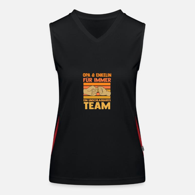 Papi et petit-fils Débardeur respirant contrasté Femme