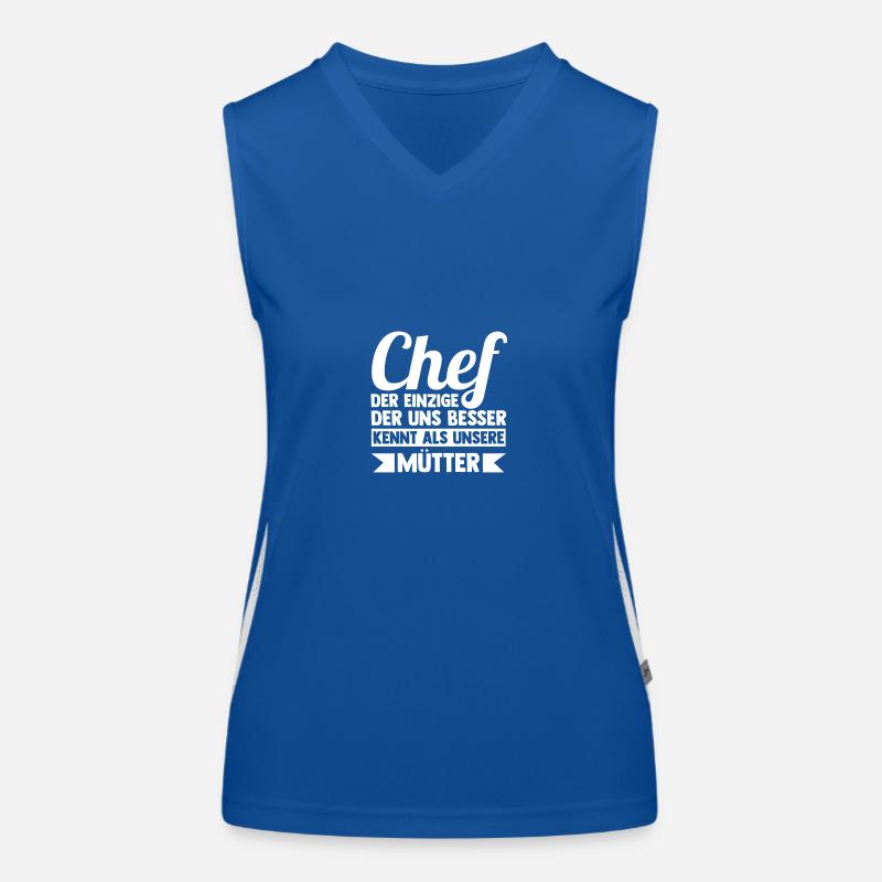 Teamleiter Chef Abschied Funktionelles Kontrast-Tank Top für Frauen