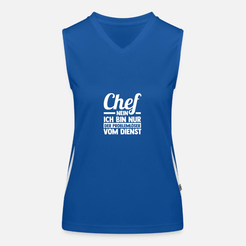 Teamleiter Gruppenleiter Teamchef Abteilungsleiter Funktionelles Kontrast-Tank Top für Frauen