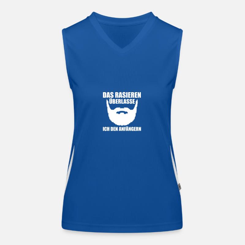 Bärtig Bartträger Bart Funktionelles Kontrast-Tank Top für Frauen