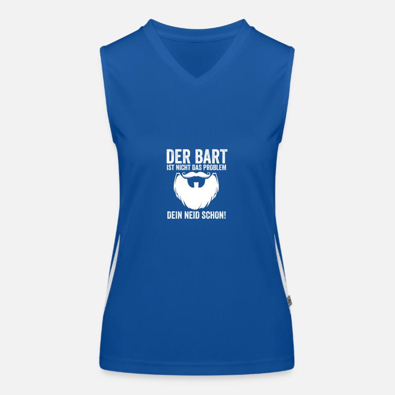 Bärtig Bartträger Bart Funktionelles Kontrast-Tank Top für Frauen