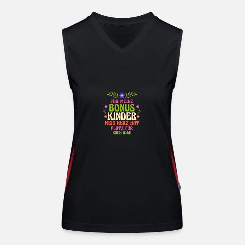 Stiefmutter Pflegemutter Ziehmutter Bonusmama Funktionelles Kontrast-Tank Top für Frauen