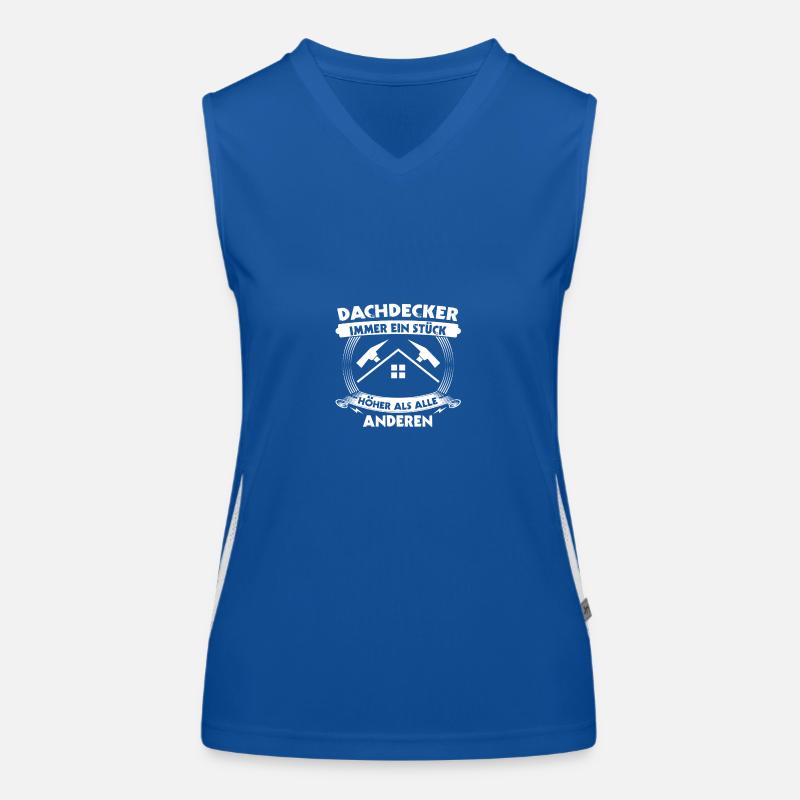 Dachdeckermeister Dachdecker Funktionelles Kontrast-Tank Top für Frauen