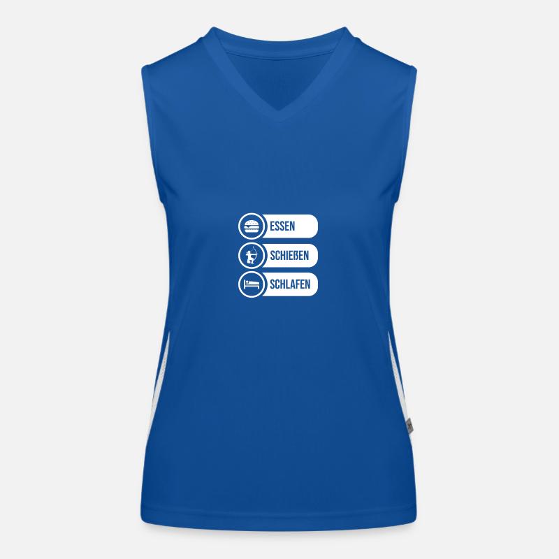 Bogenschütze Bogenschießen Funktionelles Kontrast-Tank Top für Frauen