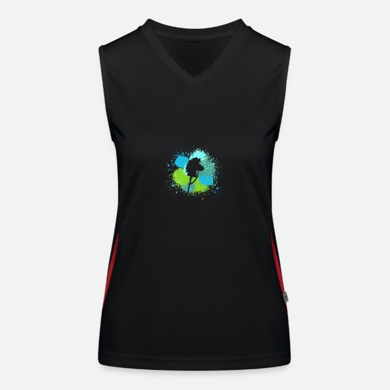 Steckenpferd Hobby Horsing Funktionelles Kontrast-Tank Top für Frauen