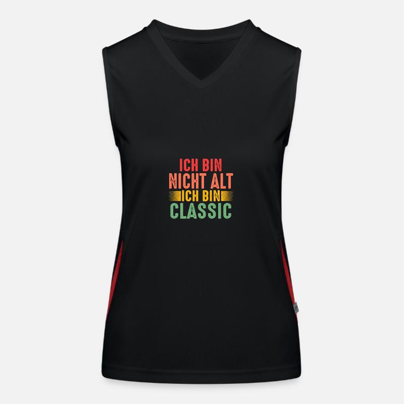 Ich Bin Nicht Alt Geburtstag Funktionelles Kontrast-Tank Top für Frauen