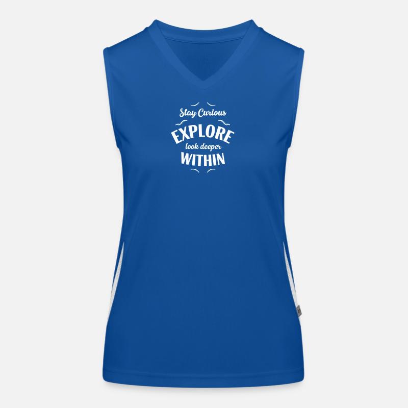 Explore Interior Stay Curious Women's Functional Contrast Tank Top