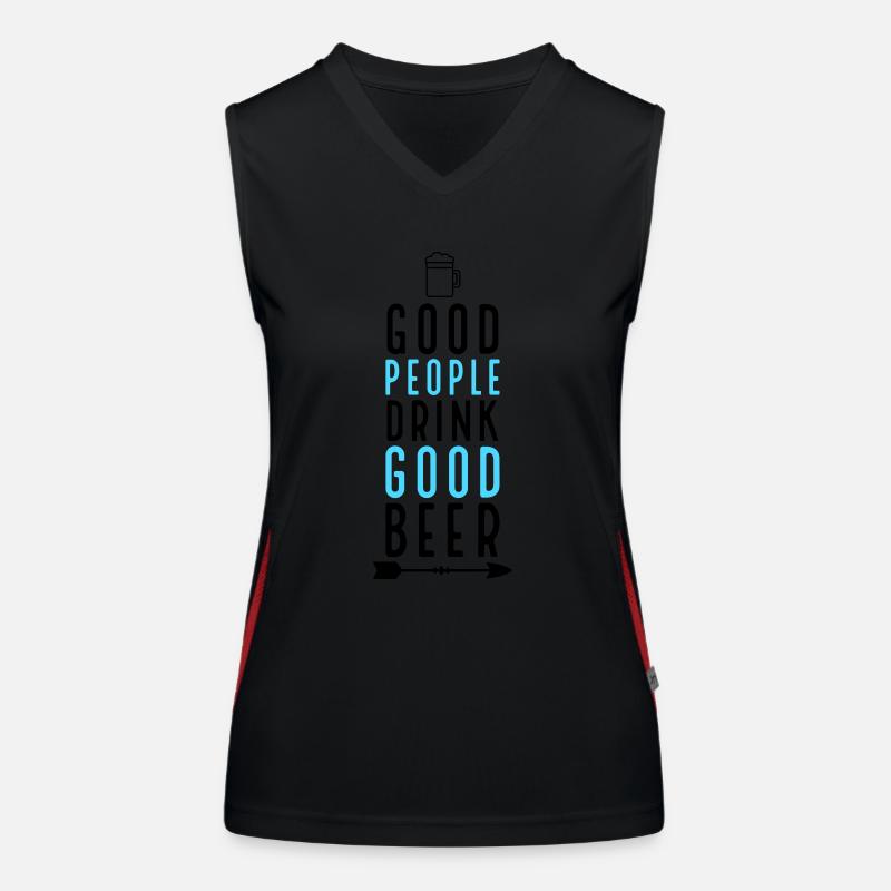 beer Women's Functional Contrast Tank Top