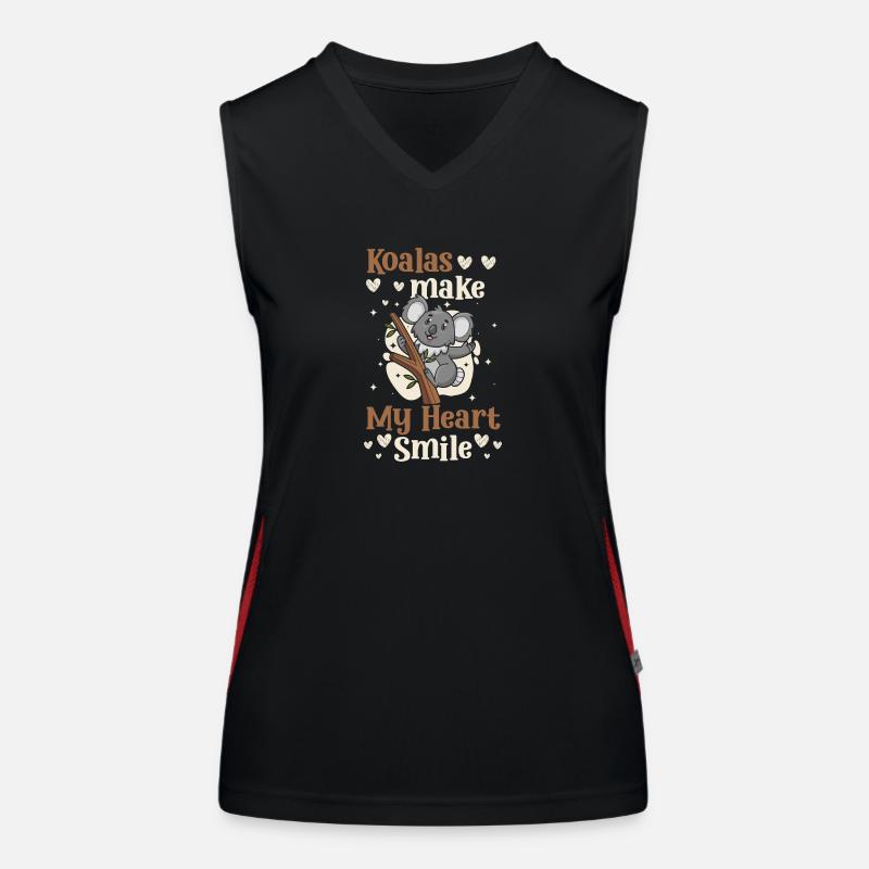 Eukalyptus Tier Fell Baum Funktionelles Kontrast-Tank Top für Frauen