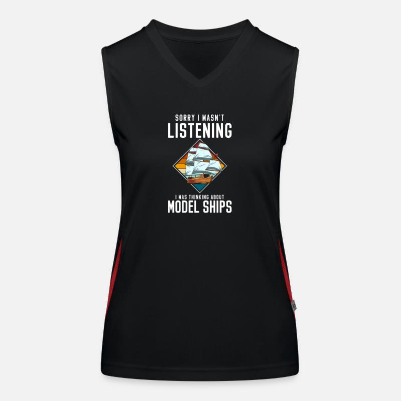 Modellschiff Hobby Wasser Modellbauer Funktionelles Kontrast-Tank Top für Frauen
