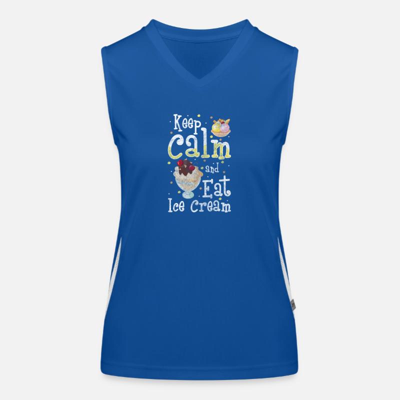 Softeis Kugel Strand Creme Funktionelles Kontrast-Tank Top für Frauen