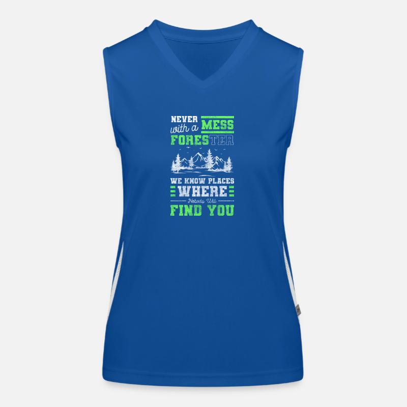 Forestry Workers Forests Tree Women's Functional Contrast Tank Top