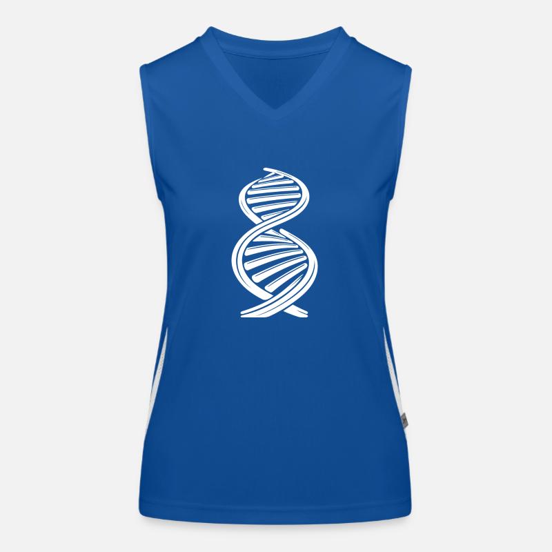 DNA-Strang Nukleotiden Kette zwei Einzelsträngen Funktionelles Kontrast-Tank Top für Frauen