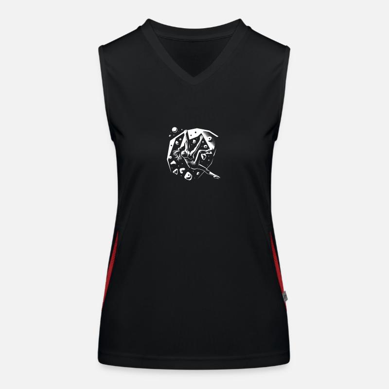 Bouldern Funktionelles Kontrast-Tank Top für Frauen