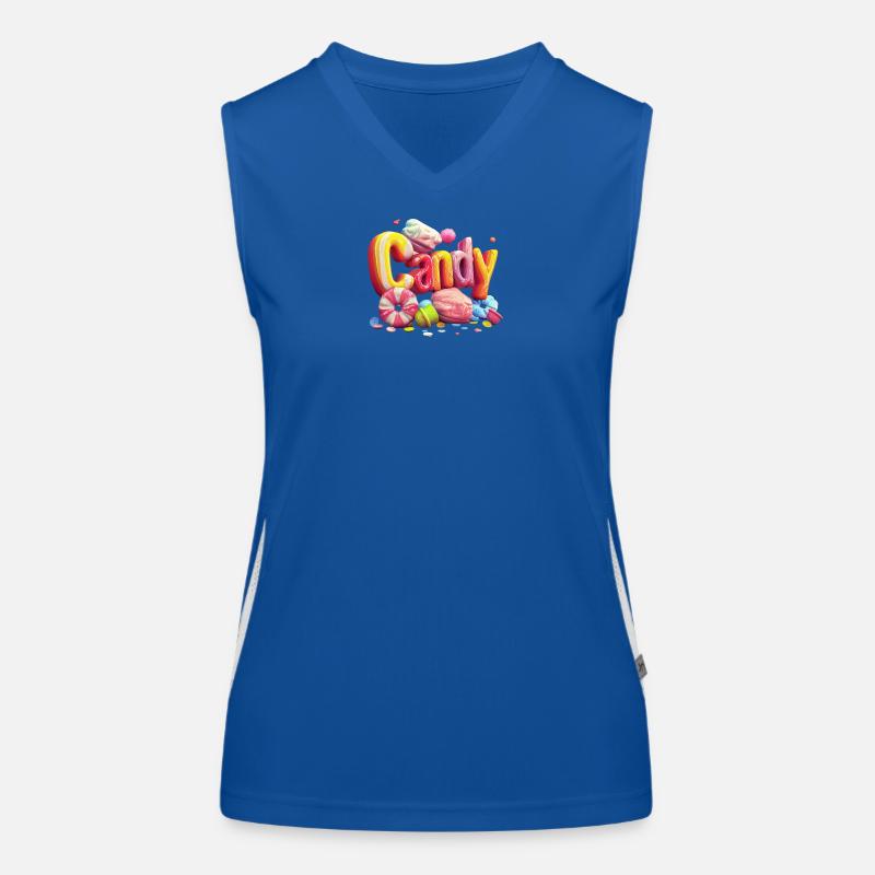 Candy Lover Funktionelles Kontrast-Tank Top für Frauen
