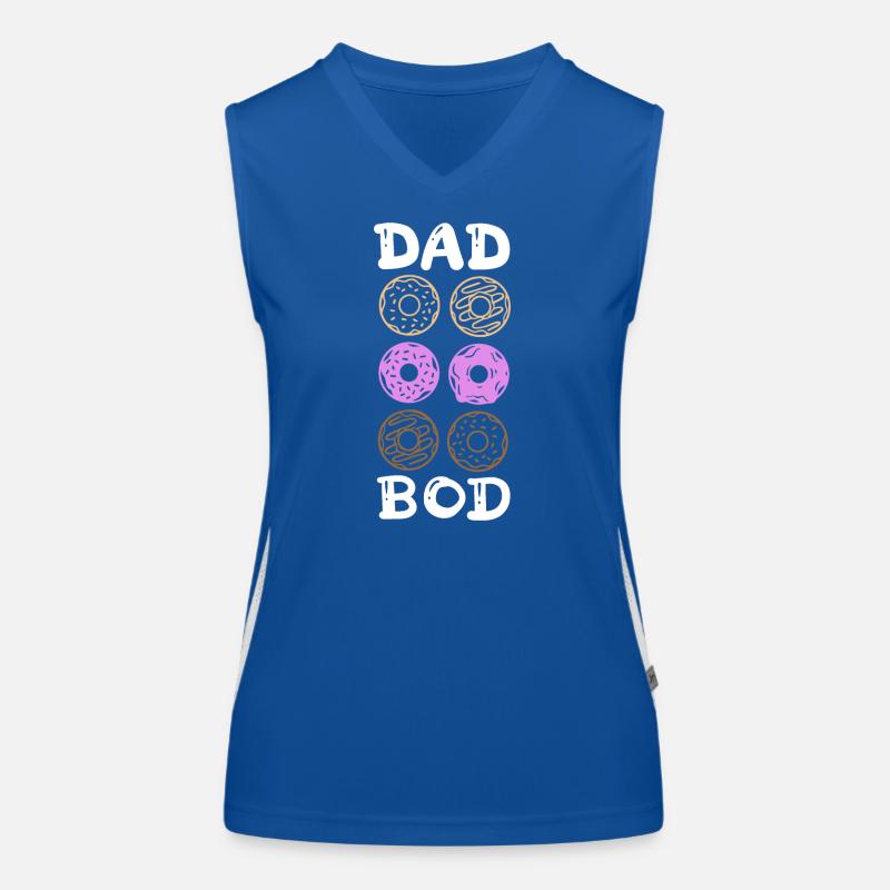 Dad Bod Donut Sixpack Funktionelles Kontrast-Tank Top für Frauen
