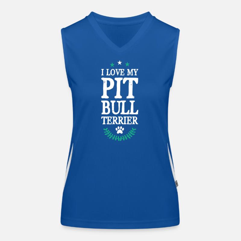 PIT_BULL_TERRIER Funktionelles Kontrast-Tank Top für Frauen