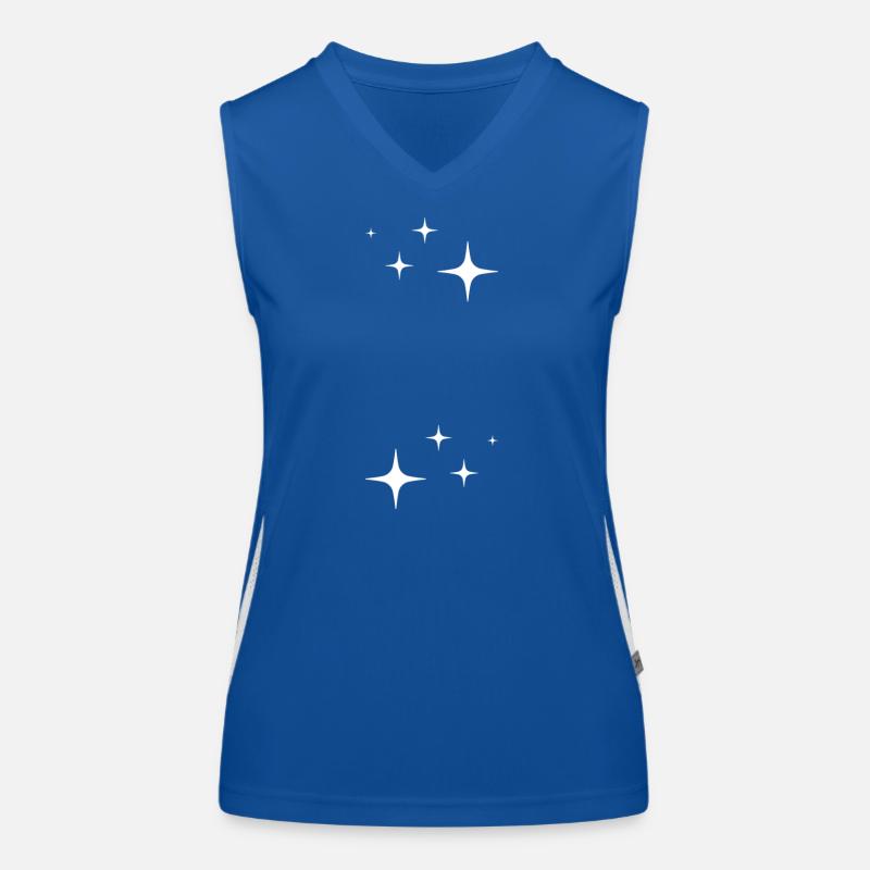 Funkeln Glitzer Sterne Funktionelles Kontrast-Tank Top für Frauen