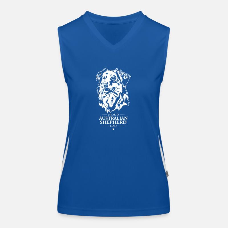 Australian Shepherd Dad Hunde Hütehunde Wilsigns Funktionelles Kontrast-Tank Top für Frauen