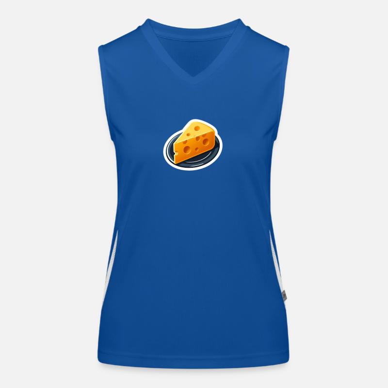 Alles Käse Funktionelles Kontrast-Tank Top für Frauen