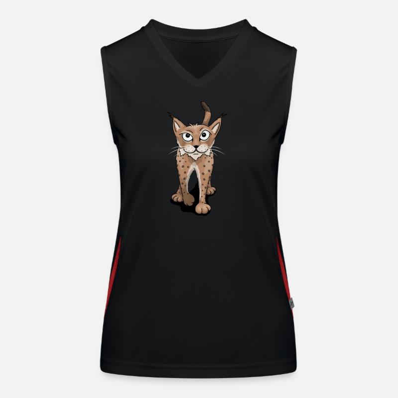 daring lynx cool cool wild cat gift Women's Functional Contrast Tank Top