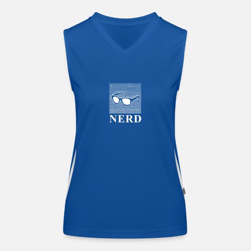 Nerd Brille Funktionelles Kontrast-Tank Top für Frauen