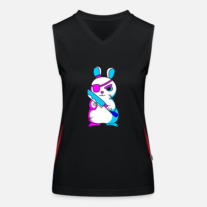 Pastell Gothic Funktionelles Kontrast-Tank Top für Frauen
