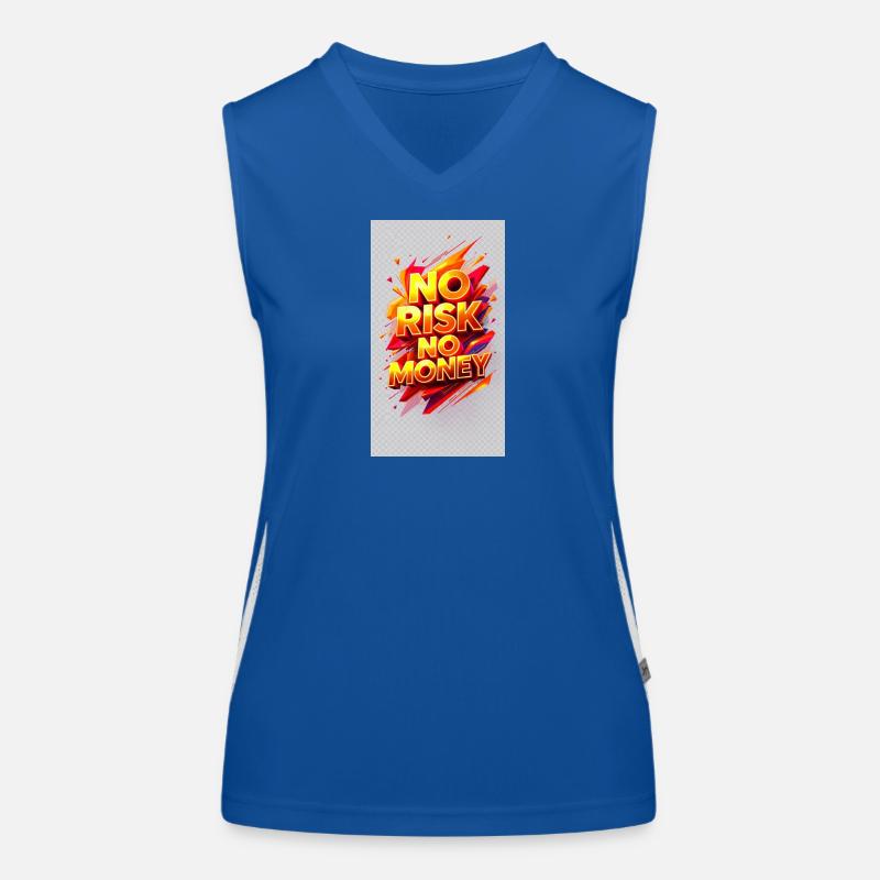 No Risk, No Money Women's Functional Contrast Tank Top