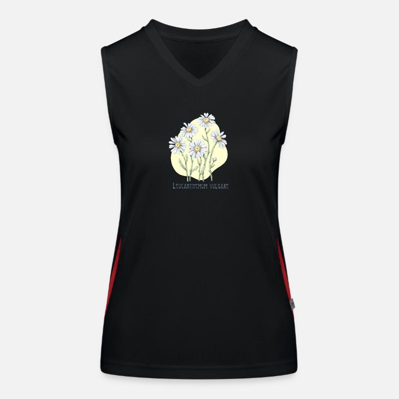 Jastrun proper botanical drawing Women's Functional Contrast Tank Top